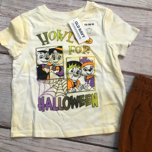 Cute Halloween Paw Patrol & Baby Yoda Star Wars Baby Set, 12-18 Months, NWT - Picture 3 of 10